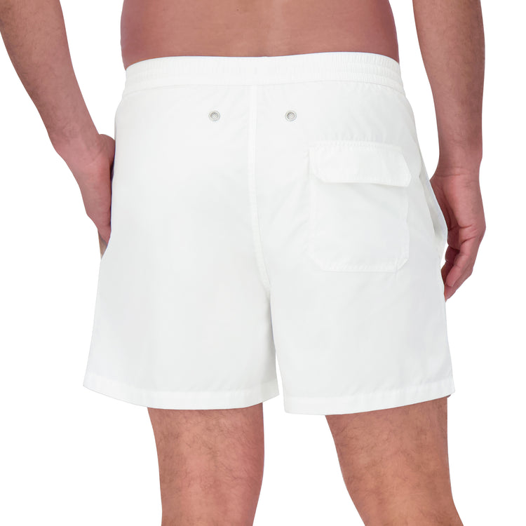 Men wearing White Swim Trunk