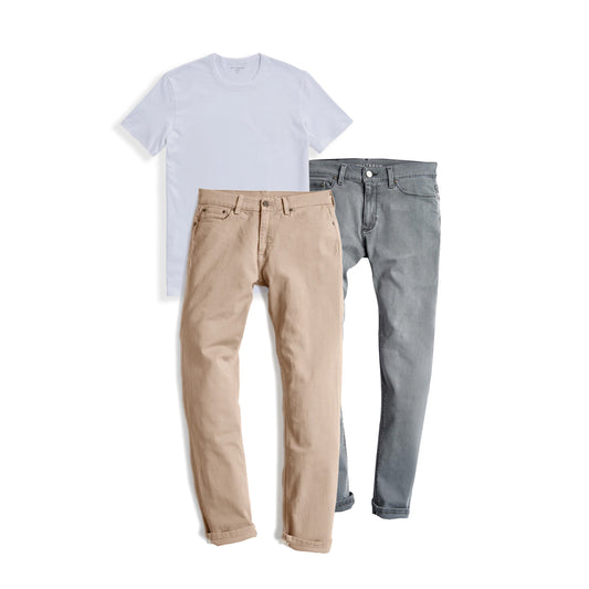 2 jeans + 1 Driggs tee bundle  dummy-inventory 