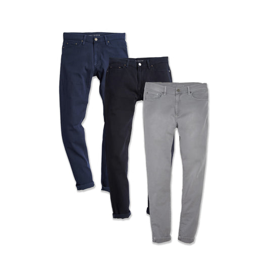 Slim Mercer Jeans 3-Pack Blue/Navy/Light Gray Slim jeans