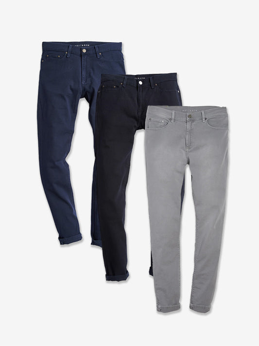 Slim Mercer Jeans 3-Pack Blue/Navy/Light Gray Slim jeans