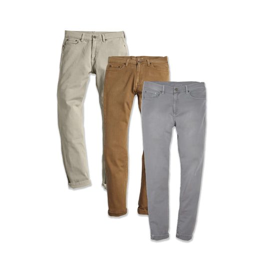 Straight Mercer Jeans 3-Pack Light Gray/Khaki/Light Khaki Straight jeans