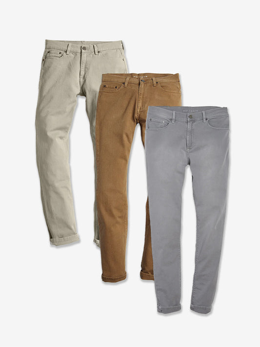 Skinny Mercer Jeans 3-Pack Light Gray/Khaki/Light Khaki Skinny jeans