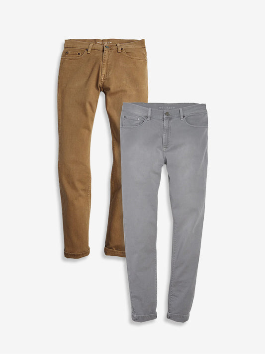 Slim Mercer Jeans 2-Pack Light Gray/Khaki Slim jeans
