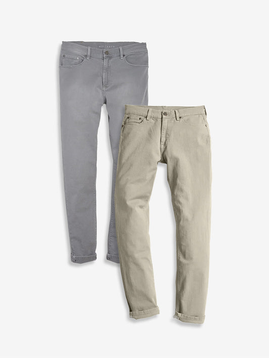 Slim Mercer Jeans 2-Pack Light Gray/Light Khaki Slim jeans