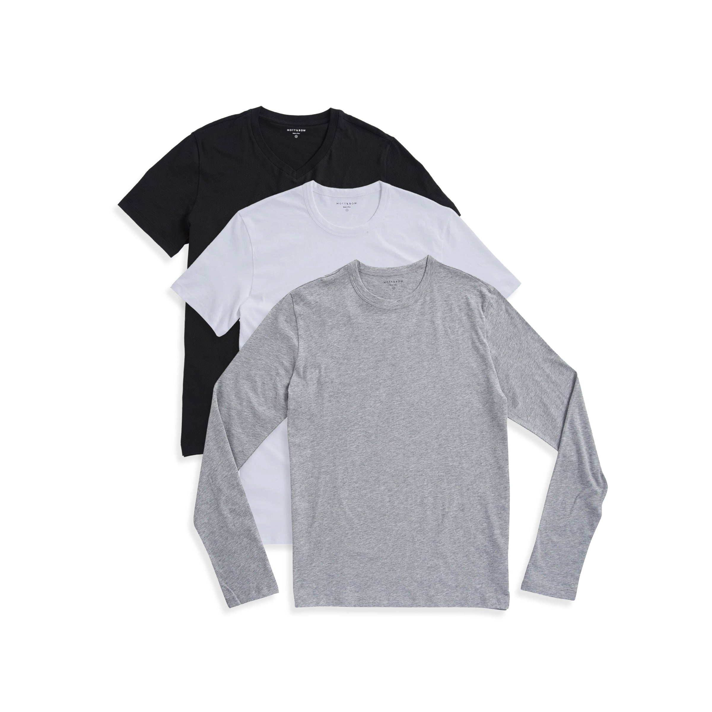 Men wearing Default Title Bundle 09: 1 long sleeved Driggs tees + 2 short sleeved Driggs tee
