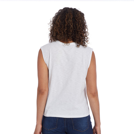 Relaxed Slub Tank Blanco Tank tees