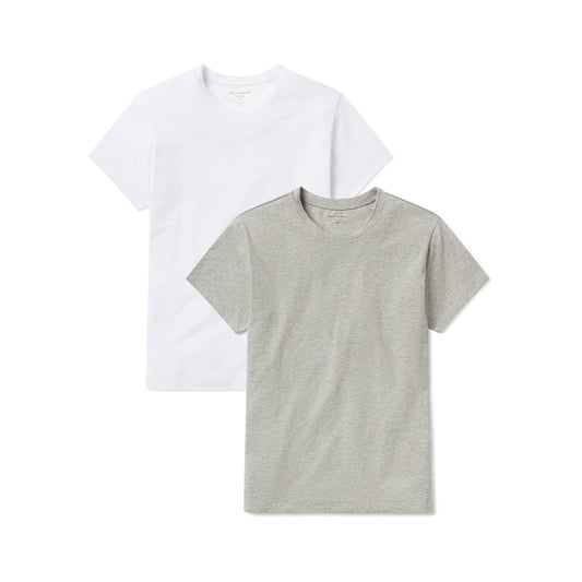 Relaxed Crew Marcy Tee 2-Pack Heather Gray/White bdl2_relaxed_marcy_crew tees