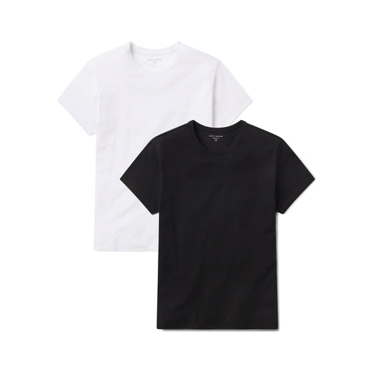 Relaxed Crew Marcy Tee 2-Pack White/Black bdl2_relaxed_marcy_crew tees
