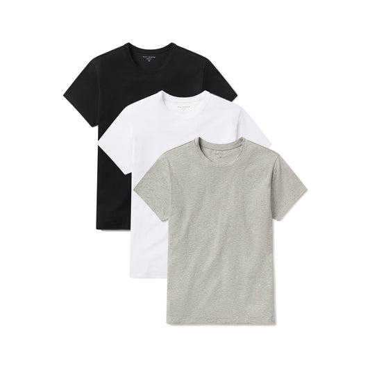 Relaxed Crew Marcy Tee 3-Pack White/Black/Heather Gray bdl3_relaxed_marcy_crew tees