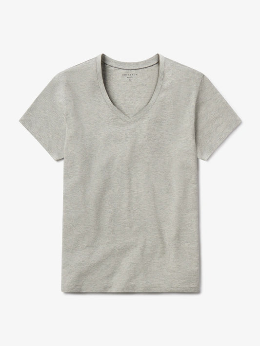 Relaxed V-Neck Marcy Tee Heather Gray V-Neck tees