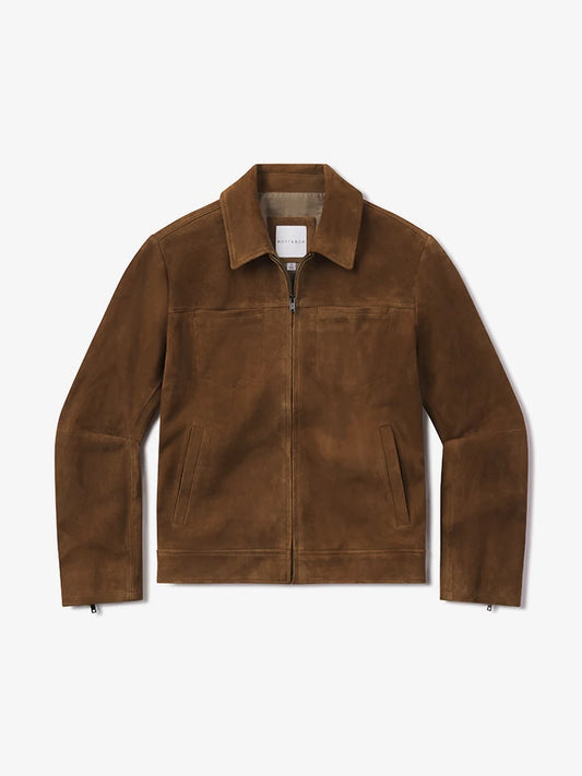 Suede Trucker Jacket Tobacco Suede jackets