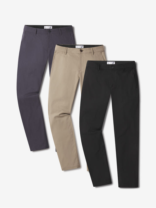 Slim Tech Pants 3-Pack Black/Granite/Khaki bdl3_men_tech_pant pants