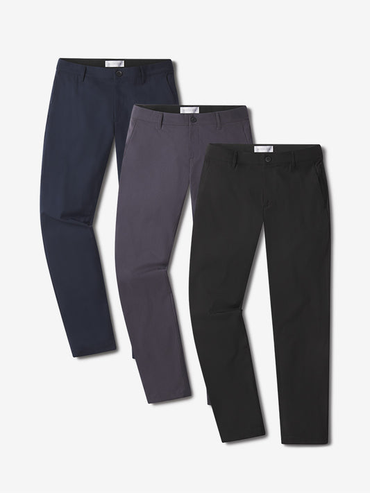 Slim Tech Pants 3-Pack Granite/Navy/Black bdl3_men_tech_pant pants