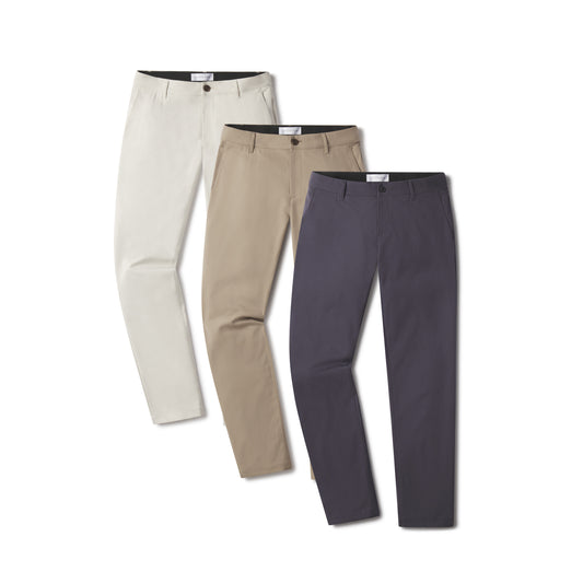 Slim Tech Pants 3-Pack Stone/Khaki/Granite bdl3_men_tech_pant pants