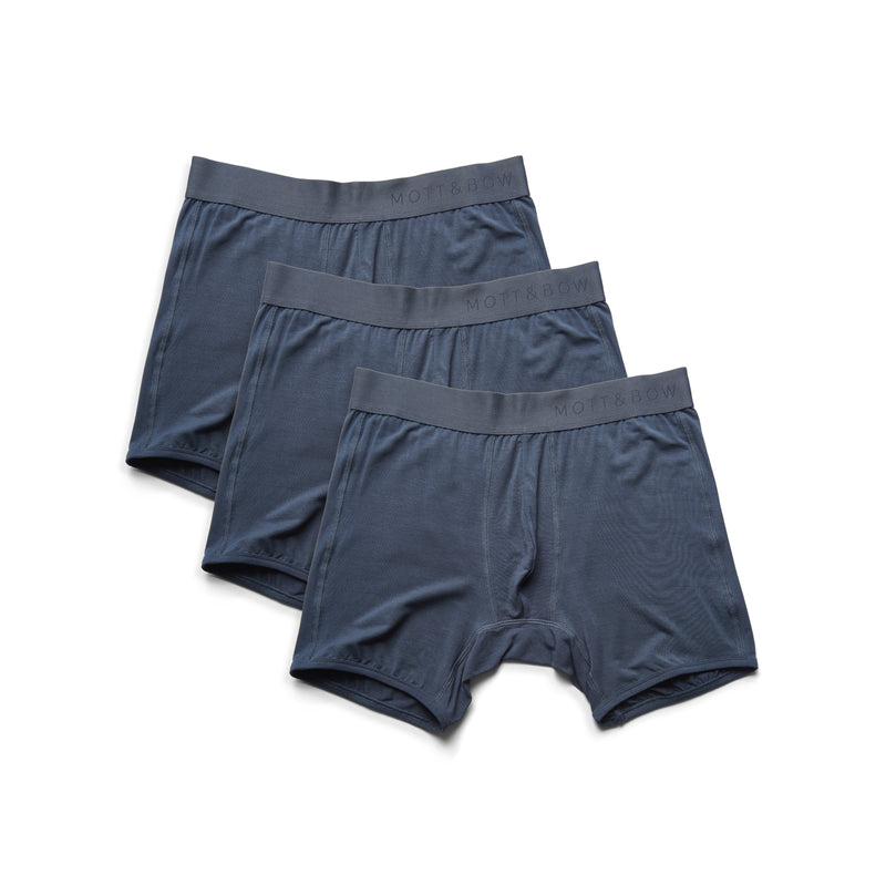 Men wearing Steel Gray Boxer Brief 3-Pack underwear