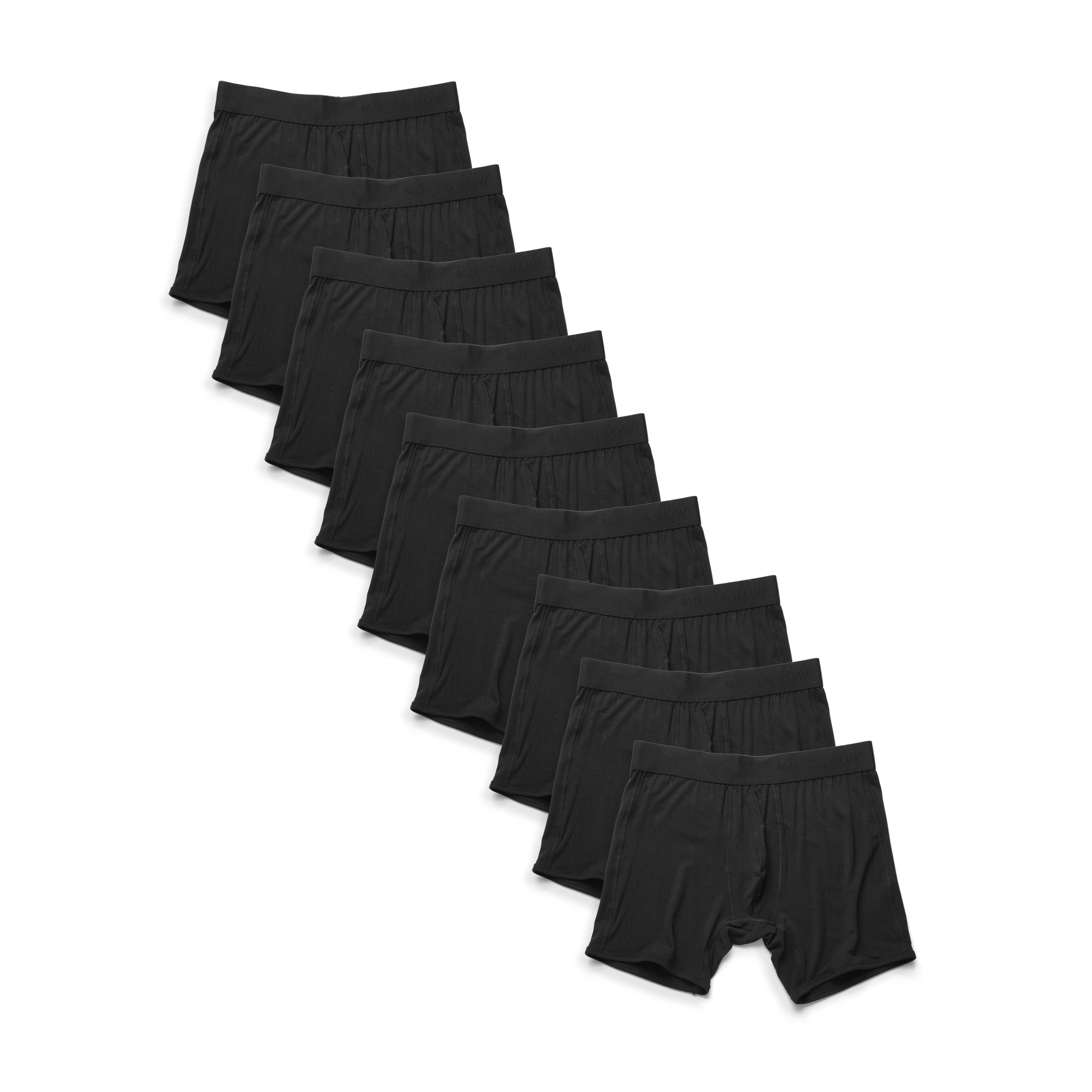 Men wearing Black Boxer Brief 9-Pack underwear