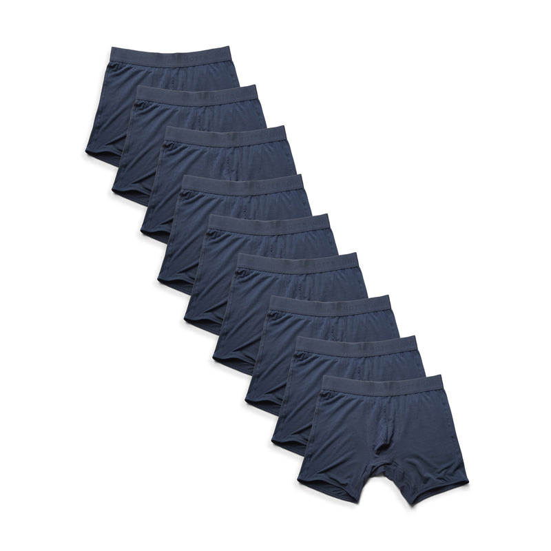 Men wearing Navy Boxer Brief 9-Pack underwear