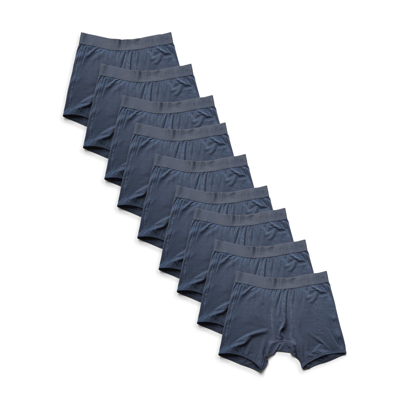 Men wearing Steel Gray Boxer Brief 9-Pack underwear