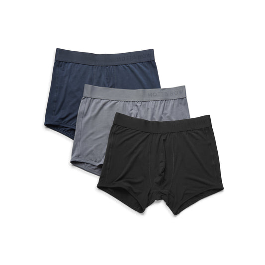 Trunks 3-Pack Gray/Navy/Black Trunk underwear