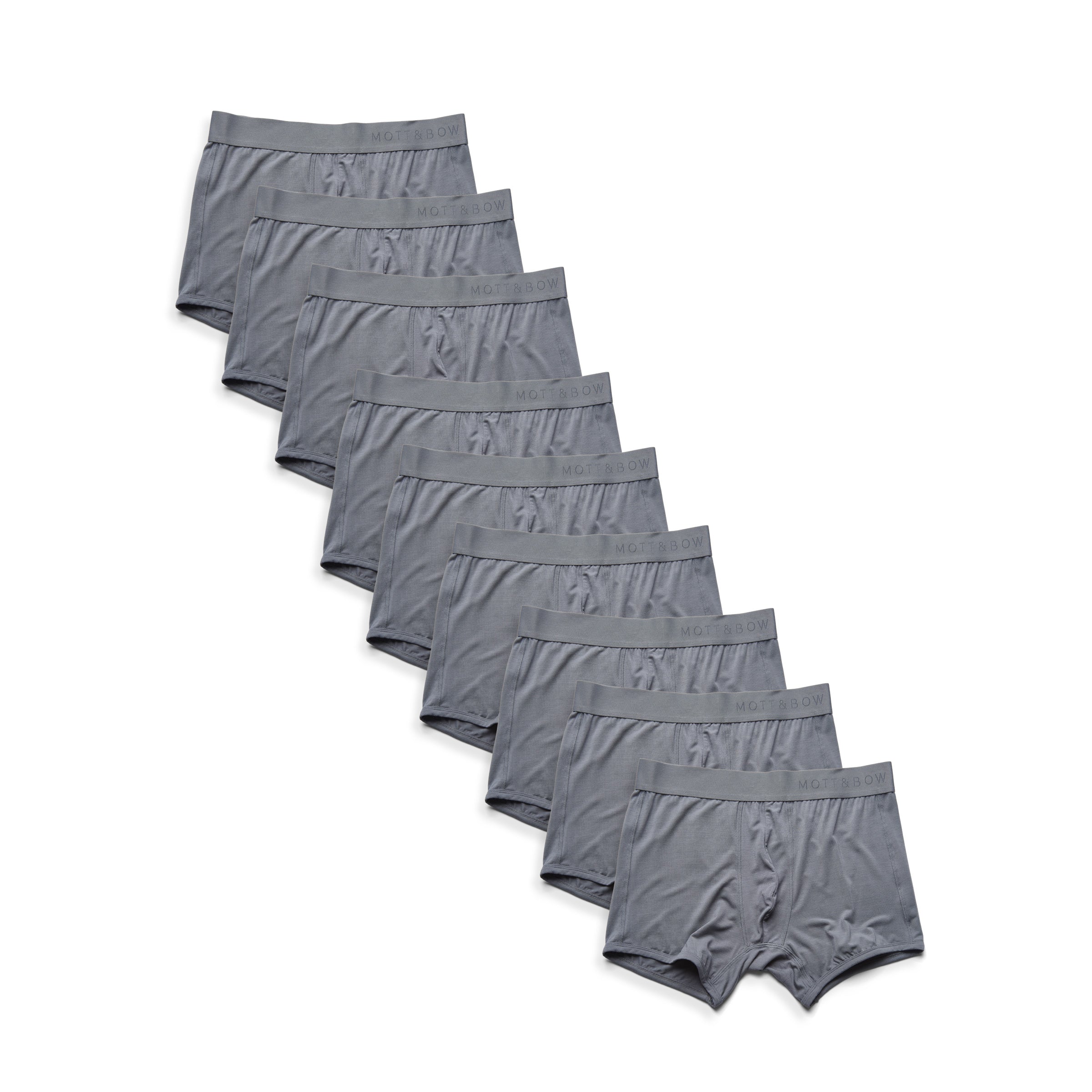 Men wearing Gray Trunks 9-Pack underwear