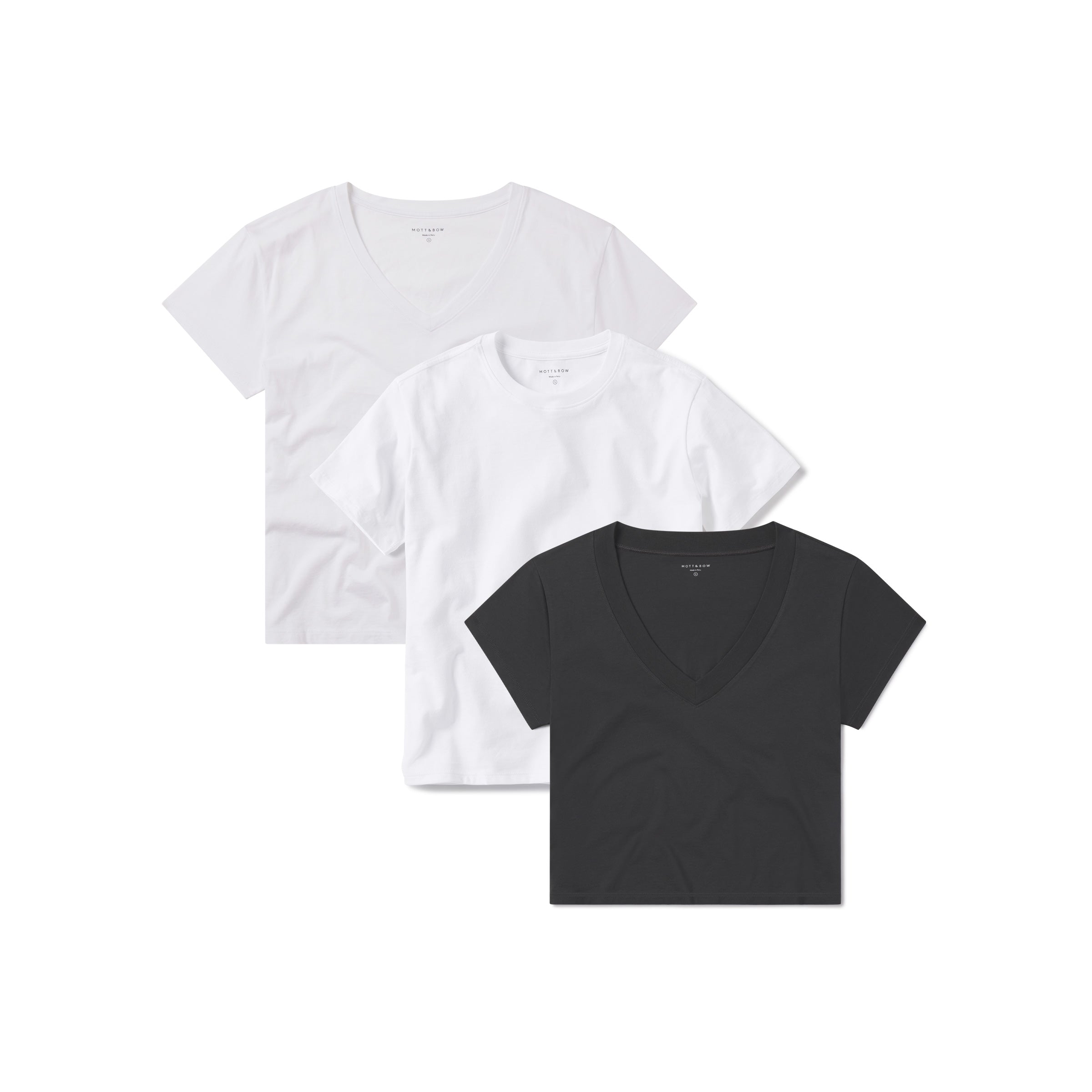 Women wearing Default Title Bundle 17: Marcy & Boxy Essential Tees - 3-Pack
