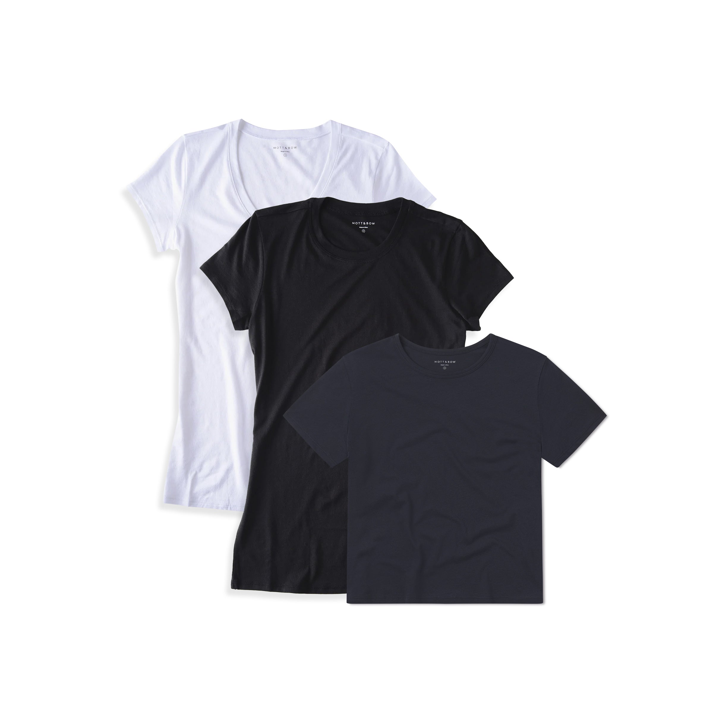 Women wearing Default Title Bundle 18: Bestselling Marcy Short-Sleeved Tees - 3-Pack