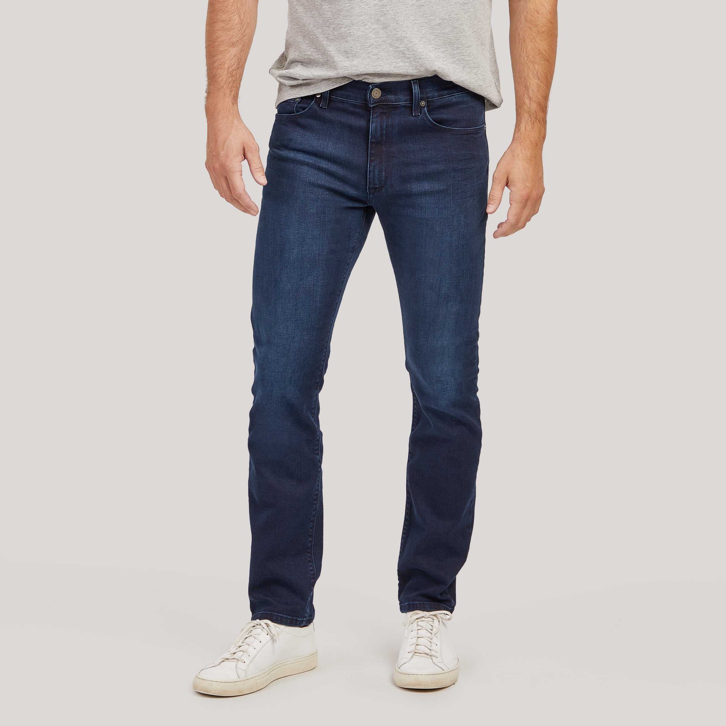 Men wearing Medium Blue Slim Wooster Jeans