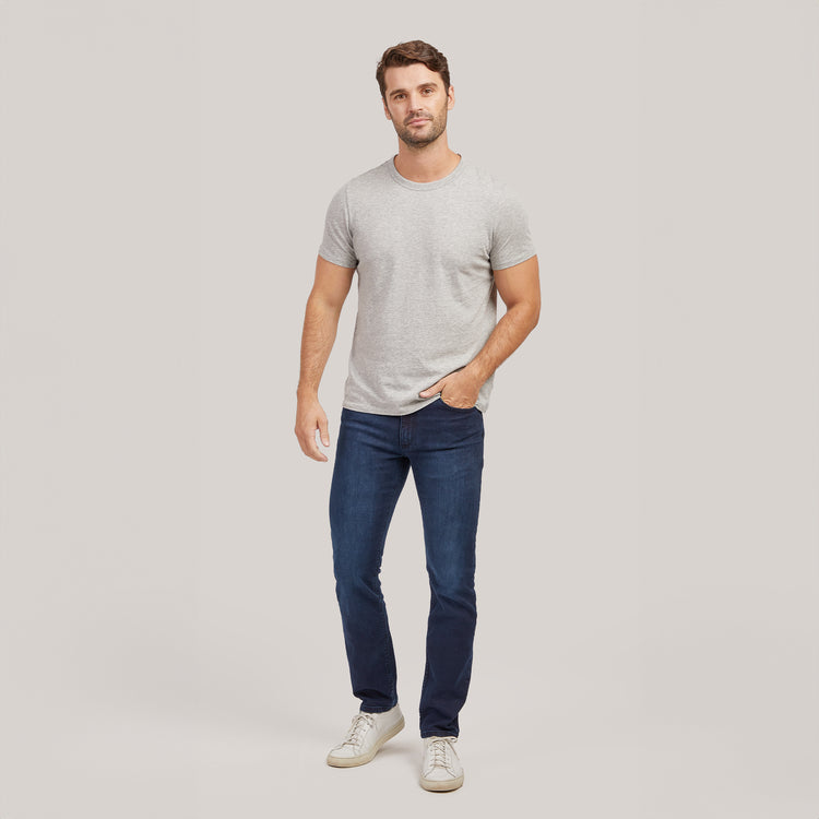 Men wearing Medium Blue Slim Wooster Jeans