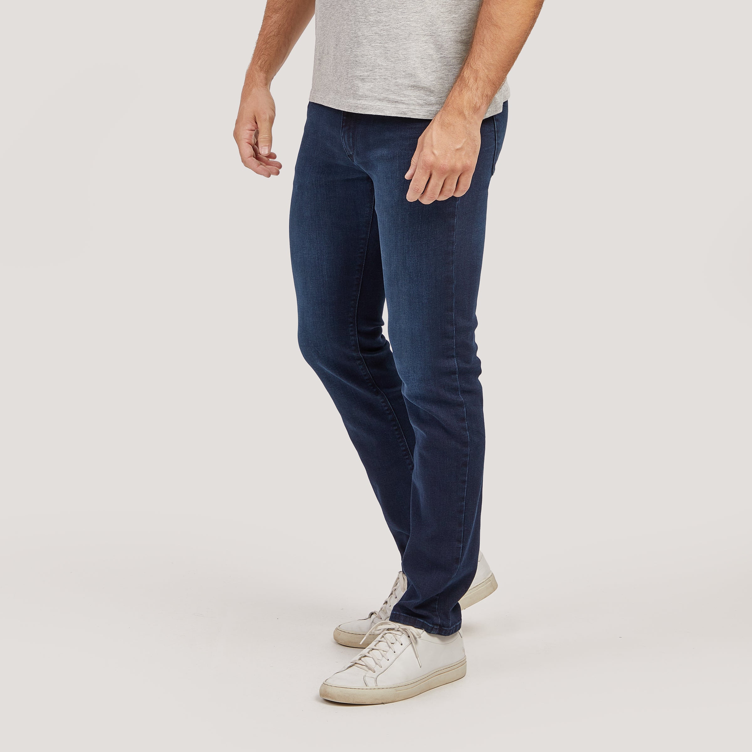Men wearing Medium Blue Slim Wooster Jeans