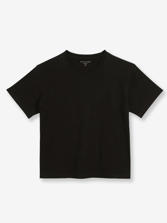 Everyday Cotton Crew Tee Black Crew tees