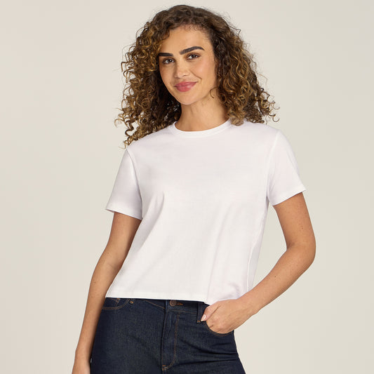 Everyday Cotton Crew Tee White Crew tees
