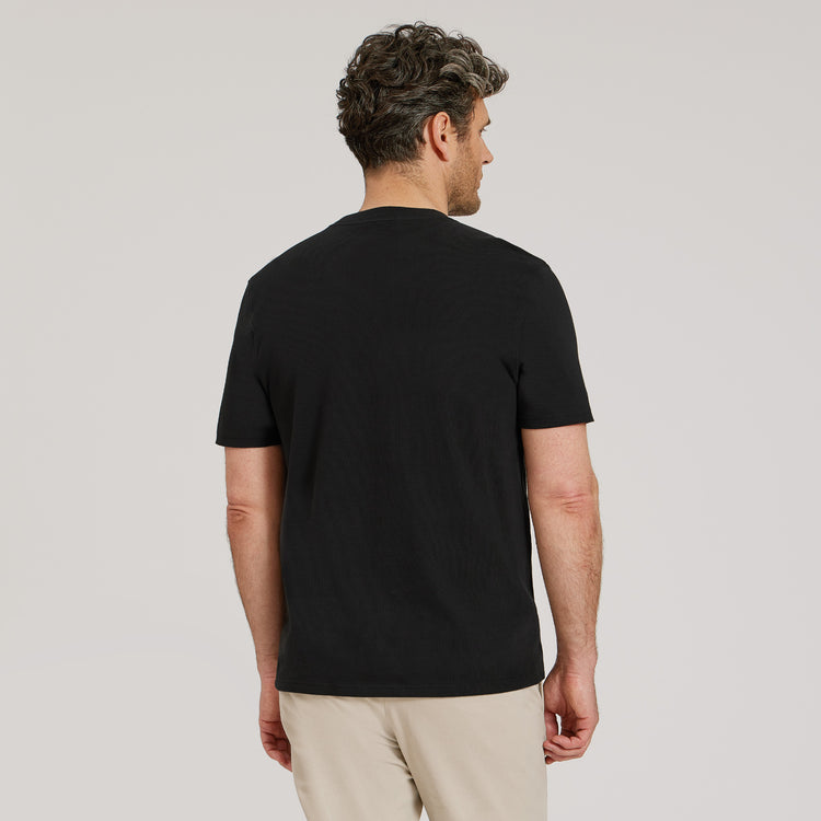 Men wearing Vintage Black Heritage Weighted Tee
