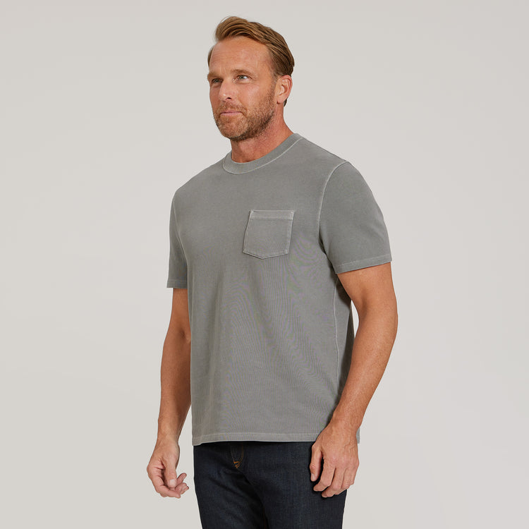 Men wearing Peltre vintage Heritage Weighted Tee