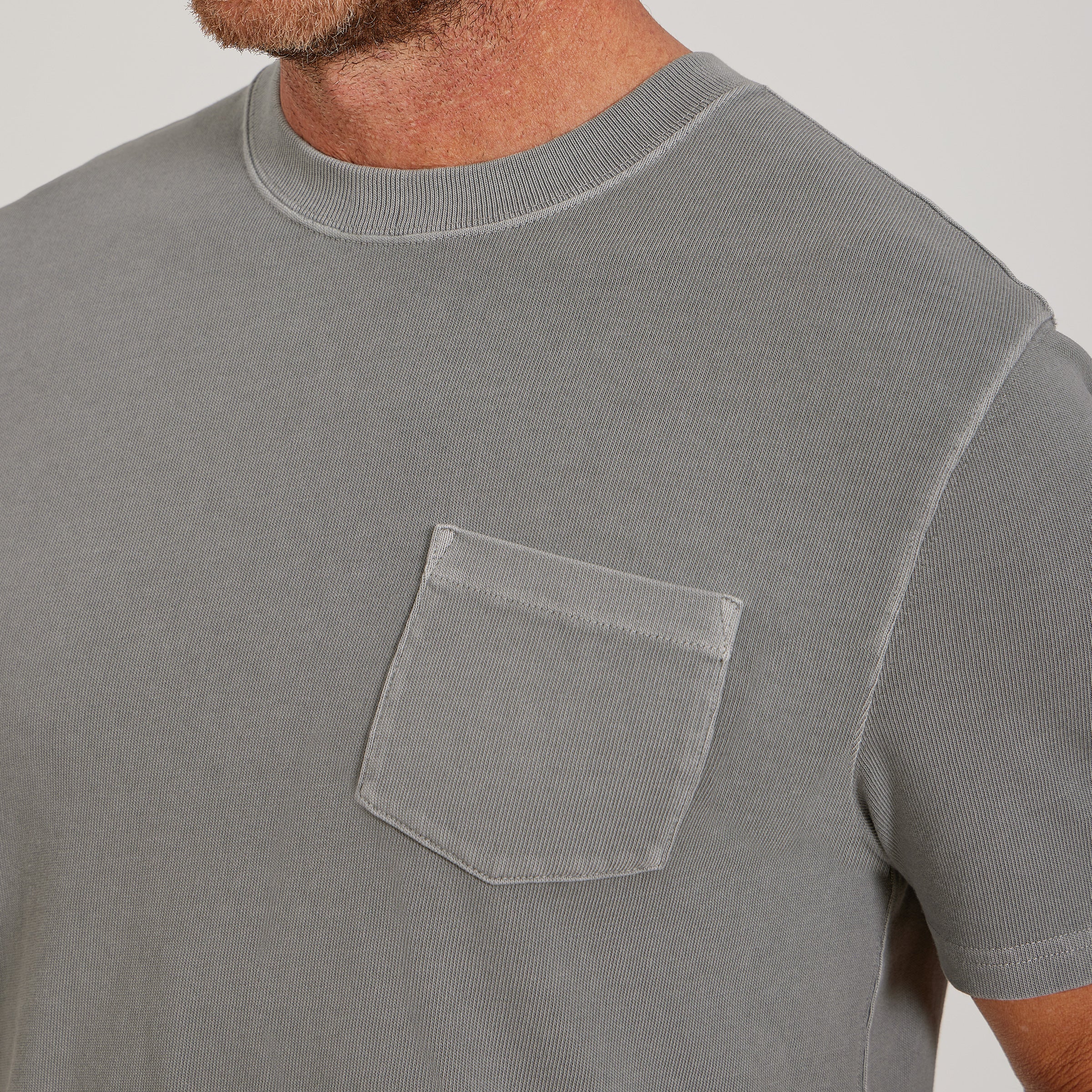 Men wearing Peltre vintage Heritage Weighted Tee