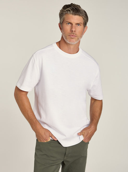 Cotton Jersey Oversized Tee White Oversized tees