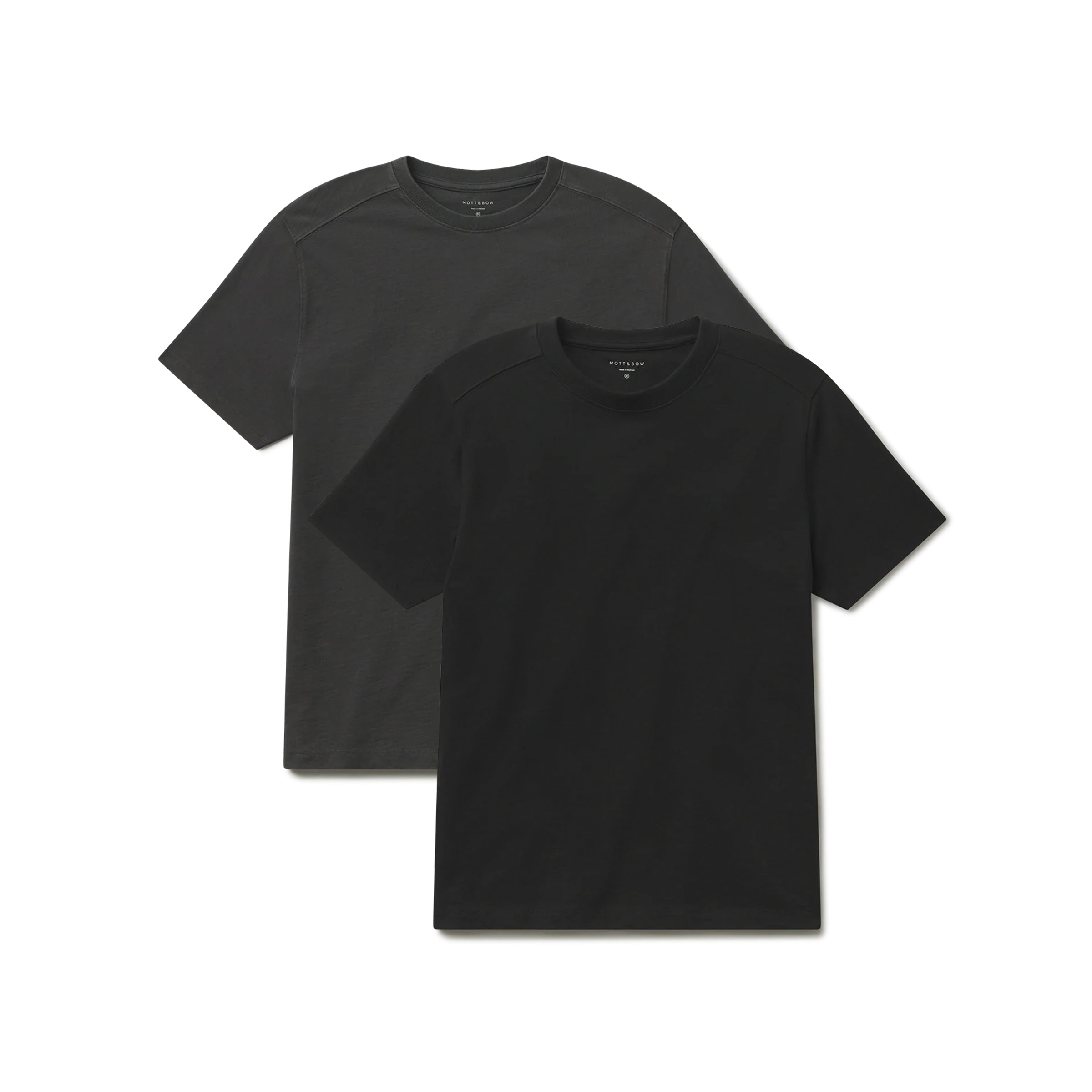 Men wearing Vintage Gray/Vintage Black Cotton Jersey Oversized Tee 2-Pack tees