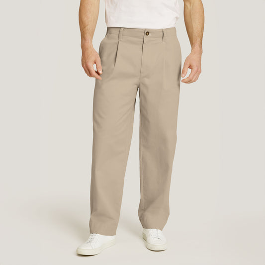Wide Leg Chino Pants Ecru wide pants
