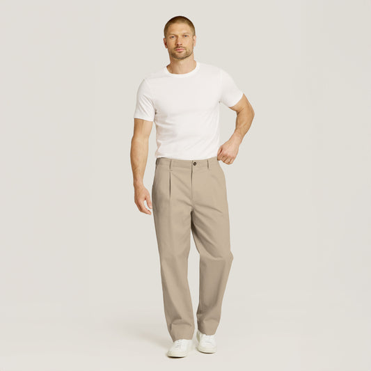Wide Leg Chino Pants Ecru wide pants