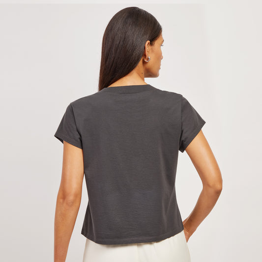 Everyday Cotton Deep V-Neck Tee  v-neck tees