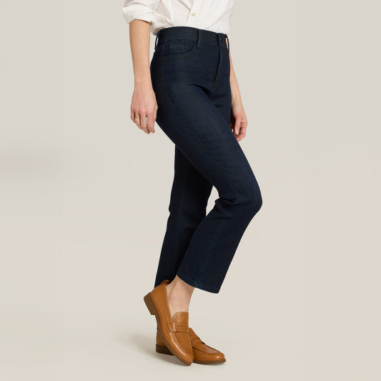 High Rise Miniboot Ankle Jane Jeans Medium/Dark Blue High-Rise jeans