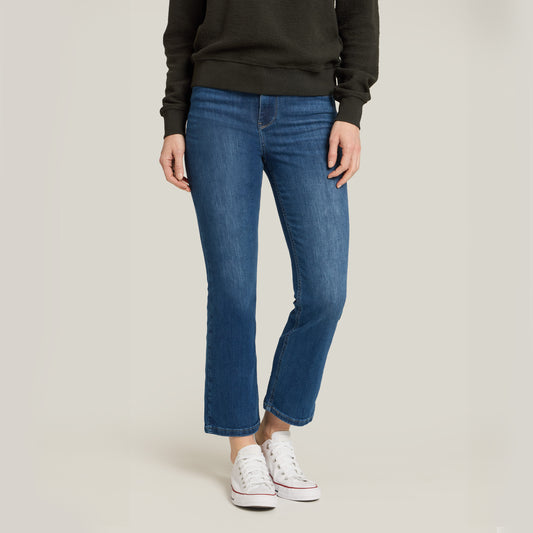 High Rise Miniboot Ankle Logan Jeans Medium Blue High-Rise jeans