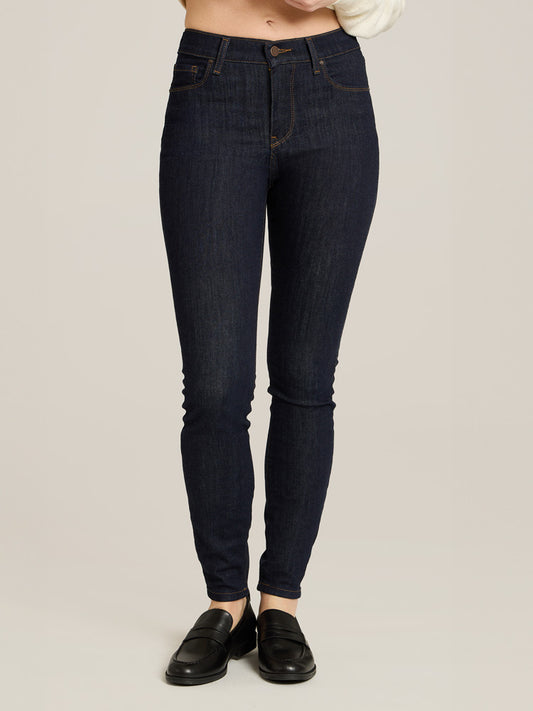 High Rise Skinny Logan Jeans Midnight High-Rise Skinny jeans