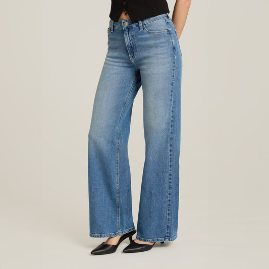 High Rise Wide Leg Gilmore Medium Blue High-Rise Wide Leg jeans