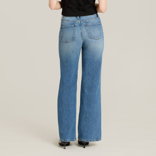 High Rise Wide Leg Gilmore Medium Blue High-Rise Wide Leg jeans
