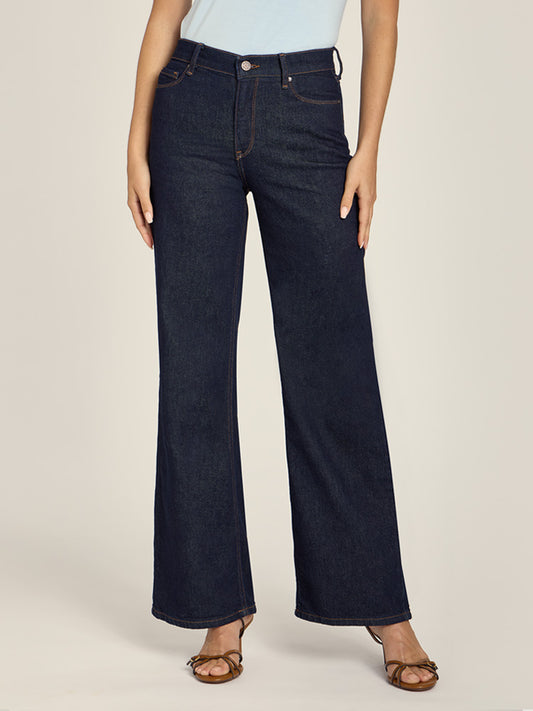 High Rise Wide Leg Gilmore Dark Blue High-Rise Wide Leg jeans