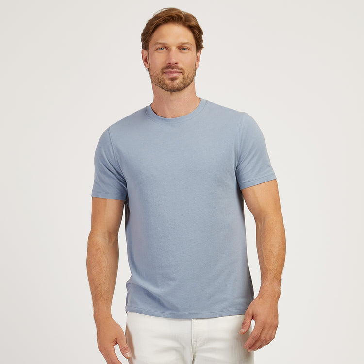 Men wearing Azul california Luxe Stretch Tee
