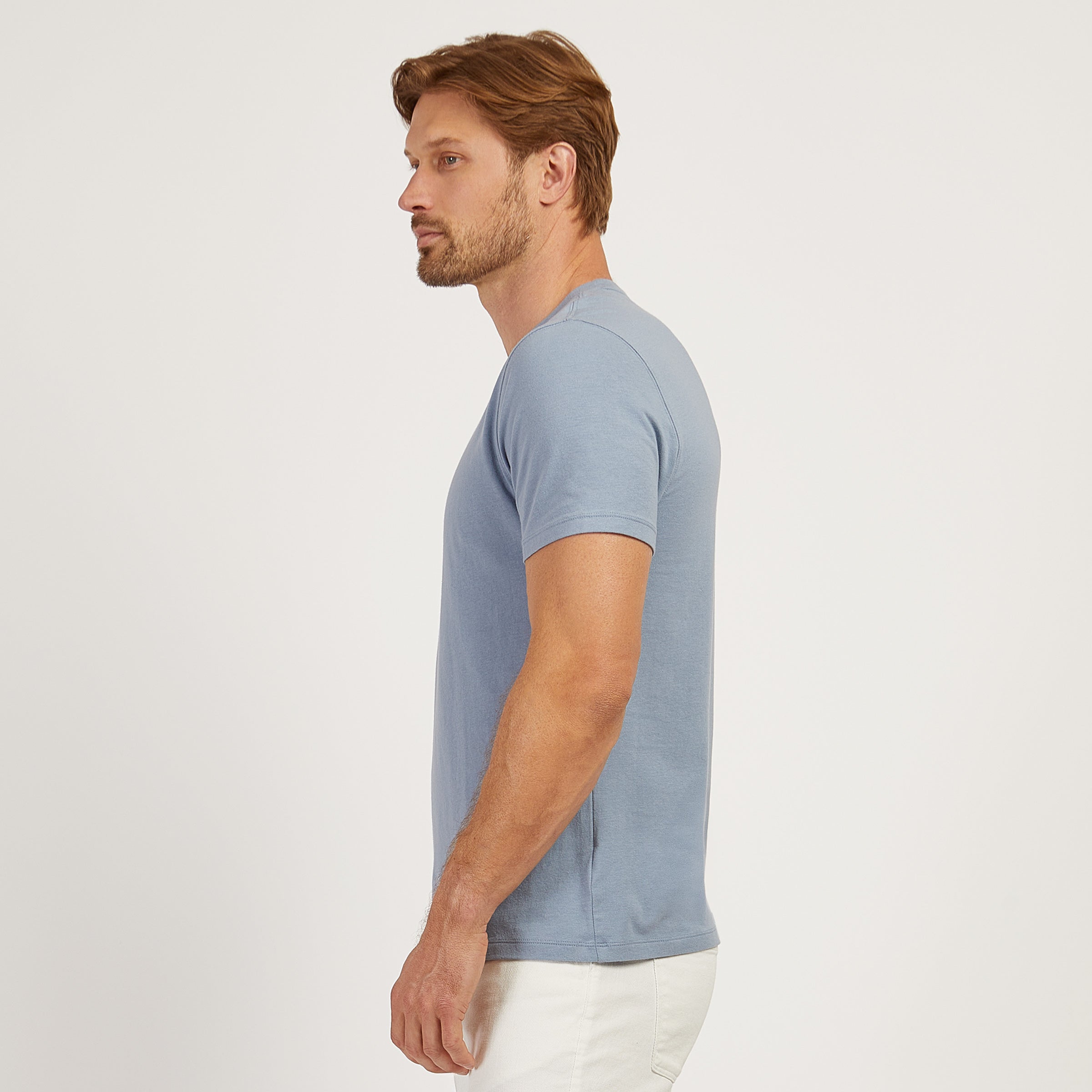 Men wearing Azul california Luxe Stretch Tee