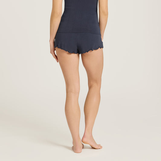 Lounge Wide Waistband Shorts Navy Shorts lounge