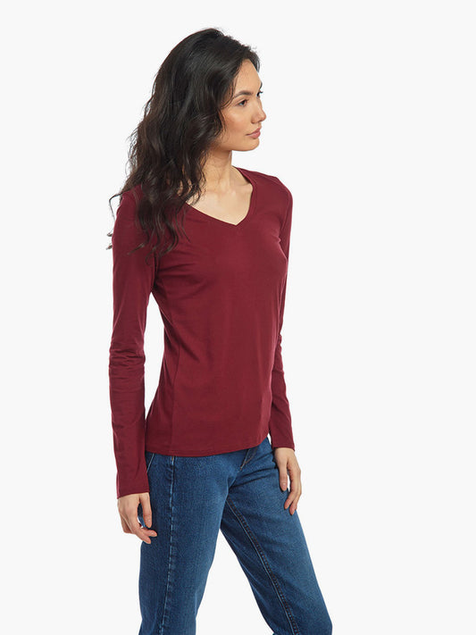 Long Sleeve V-Neck Marcy  dummy tees