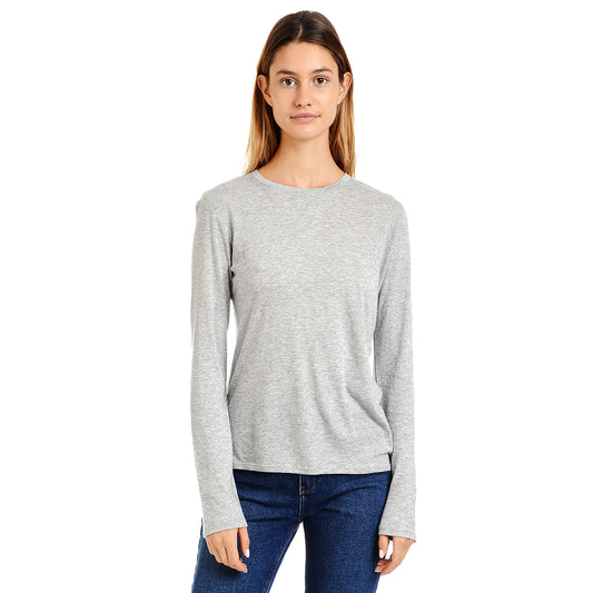 Long Sleeve Crew Tee Marcy 3-Pack Black/Heather Gray/White Crew tees